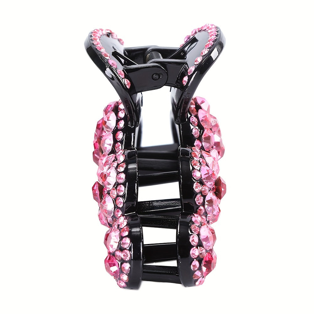 Colorful Rhinestone Ball Shape Hair Claw Clip