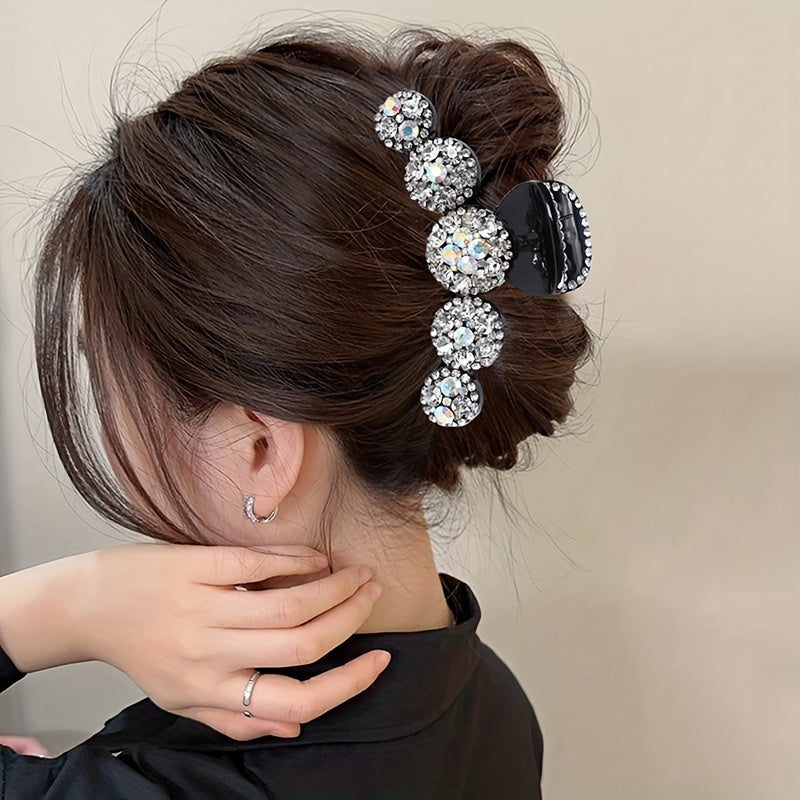 Colorful Rhinestone Ball Shape Hair Claw Clip