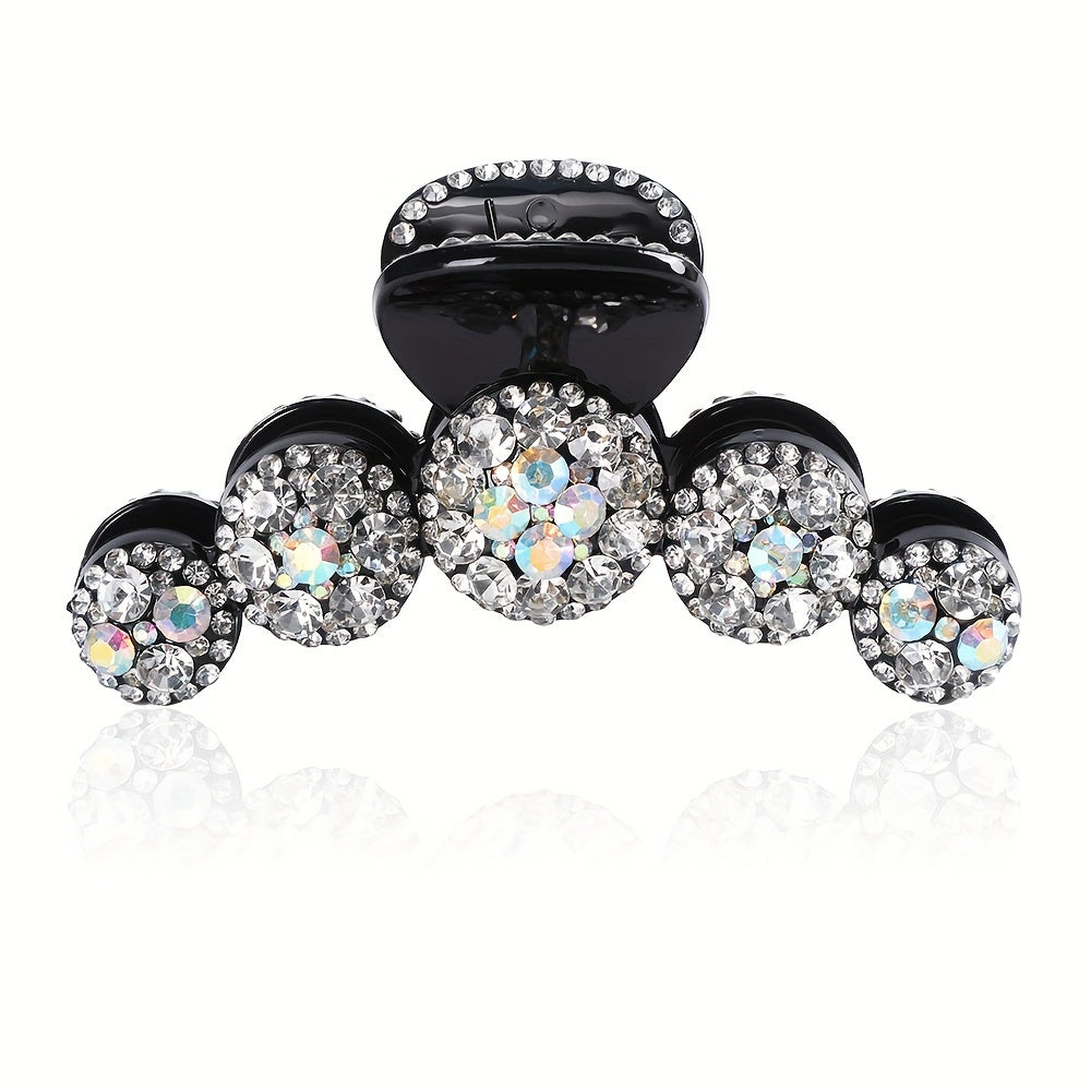 Colorful Rhinestone Ball Shape Hair Claw Clip