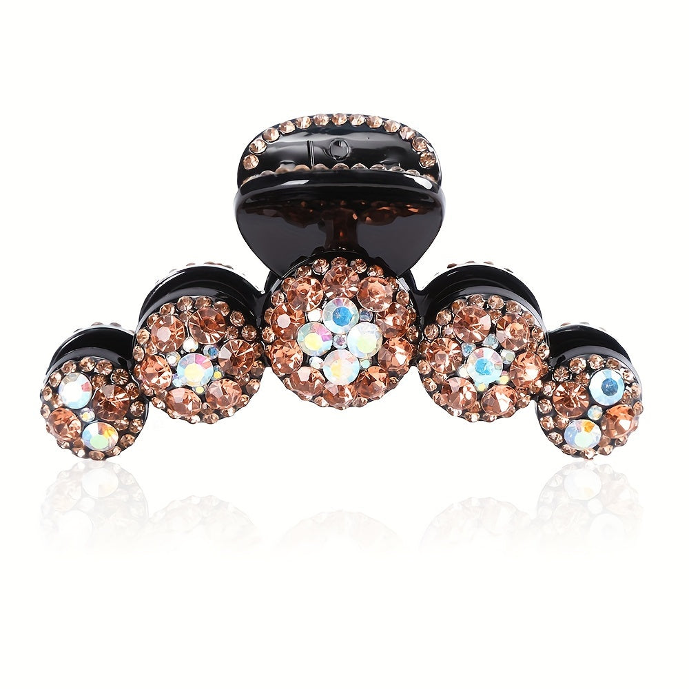 Colorful Rhinestone Ball Shape Hair Claw Clip
