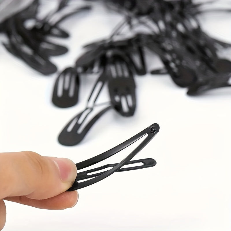 20/50pcs Metal Matte Snap Clip Solid Color Hair Clip Simple Style Hair Clips For Side Hair Bang Women   Hair Accessories