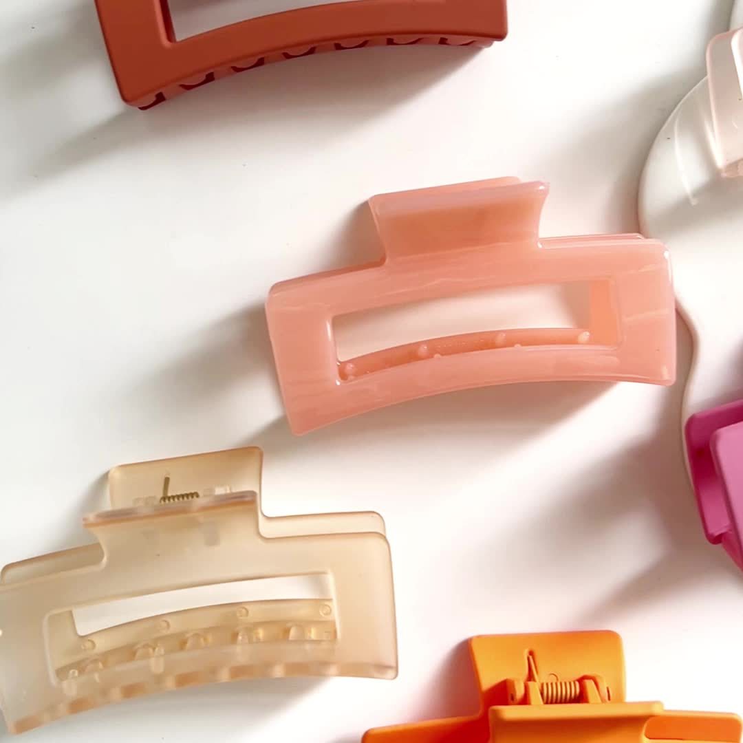 4pcs Rectangle Claw Clips